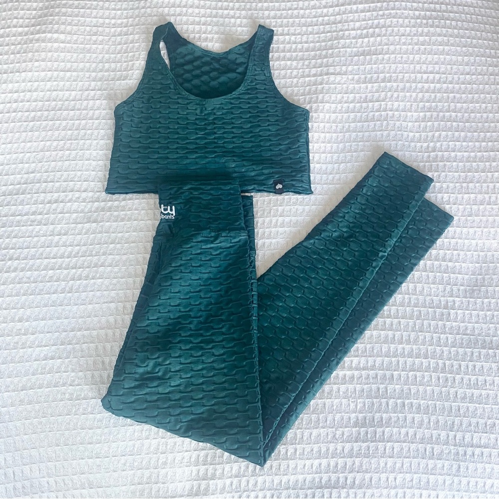 Booty by Brabants Teal Leggings and Top Set